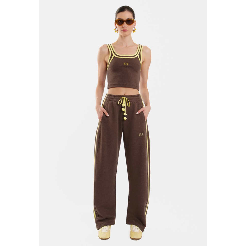 PCP Niki Rib Top Γυναικεία Αμάνικη Crop Μπλούζα - 4